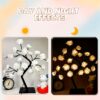 24pcs LED Rose Tree Light - Romantic Fairy Tale Decor with Glowing Blue Roses, USB Powered, Ideal for Valentine'S Day, Christmas, Weddings, Bedroom Ambiance, Party Decor, Romantic Gift, Wedding Decoration | Glowing Rose Design | Durable Plastic, Rose Deco